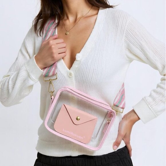 Clear Bag For Stadium Events, 3 In 1 Stadium Approved Clear Purse, Concert Outfi - Picture 5 of 6